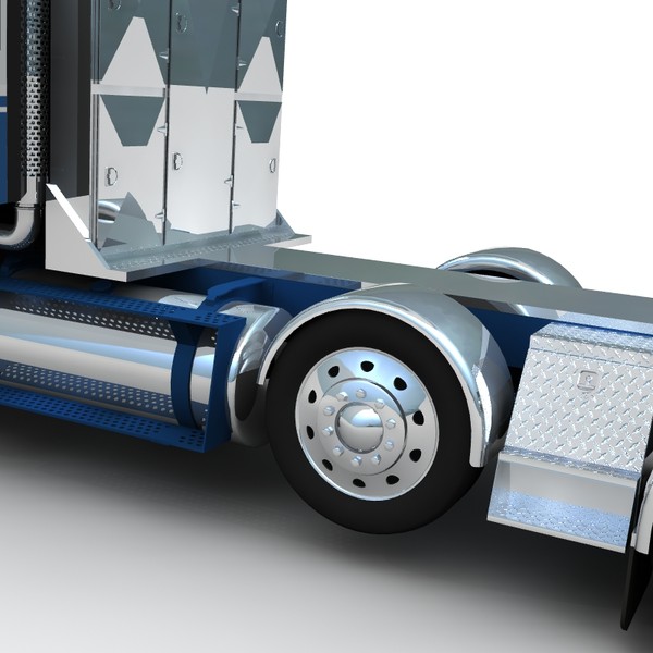 3d freightliner argosy long frame - Freightliner Argosy long frame by bansheewoj